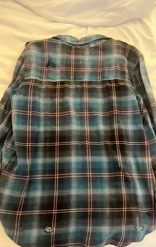 American Eagle Oversized Plaid Button Down