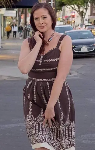 Abstract metal shell chain choker necklace