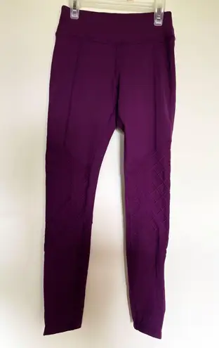 Beyond Yoga Purple quilted ankle zip leggings size S small Revolve Carbon38