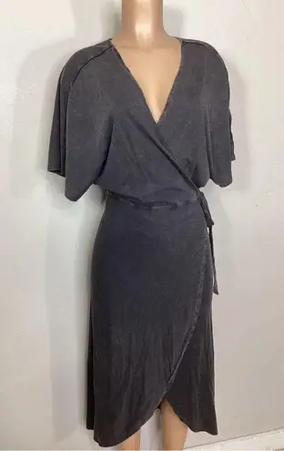 l*space New. L* distressed black wrap dress. Small. Retails $178