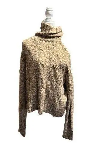 Veronica Beard Cold Shoulder Selleck Sweater Size L in Light Brown/Gold