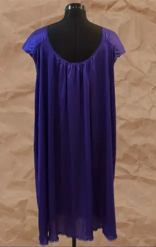 Vanity Fair Vintage Purple Nightgown Midi Dress