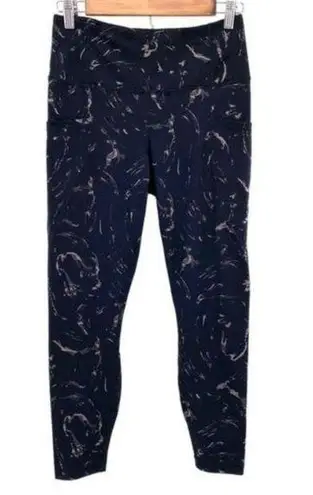 Active Life Women’s Leggings Black Marble Design