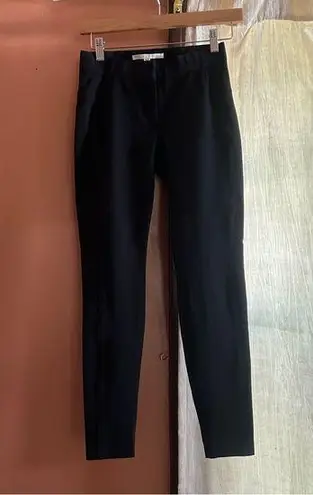 Veronica Beard Pull On Dress Pants Skinny Trousers Elastic Waist Black Size 0