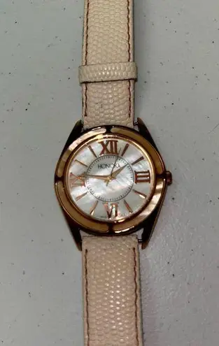 Honora Mother of Pearl Gold Bronze Ladies Analog Watch