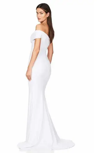 Nookie Neptune Gown Size XS White High Slit Wedding Bridal Mermaid Train