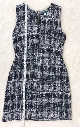 Pim + Larkin  Metallic Tweed Mini Sheath Dress Sleeveless Gray Black Size Medium