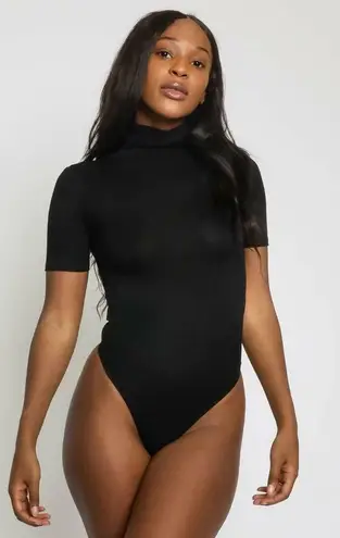 Olivaceous Short Sleeve Turtleneck Bodysuit