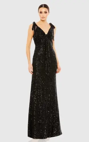Mac Duggal 26693 Bow Strap Sequin Gown Dress