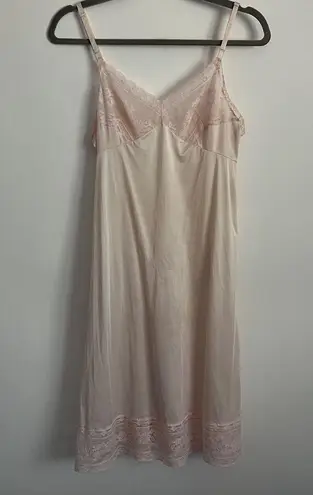 Vanity Fair Vintage 80s Full Slip Nightgown Light Pink Dress-Women’s Size 34 S - Image 1