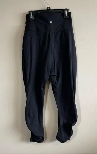 Lululemon  Sunset Salutation Black Cropped Jogger Leggings 4