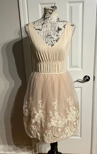 Pinky Lace Embroidered Floral Tulle Vintage y2k Ballet Tutu V