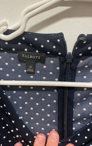 Talbots Polka Dot Midi Dress