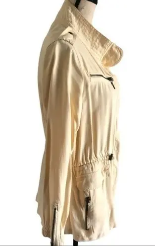 Max jeans Light Yellow Tencel Utility Jacket Size M