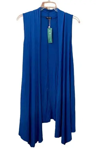 Urban Coco sleeveless, asymmetrical hem lightweight cardigan vest, size XXL, NWT