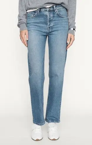 Massimo Dutti NWT  Women’s Mid Rise Straight Leg Comfort Jean Blue Size 6