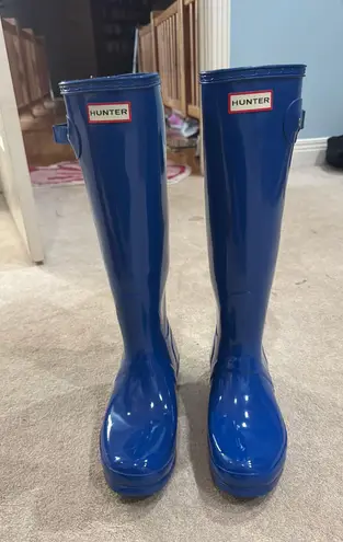 Hunter Boots Blue Size 9 - Image 1