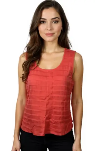 Cynthia Steffe (E-133) short sleeves womens top size 12 red color 