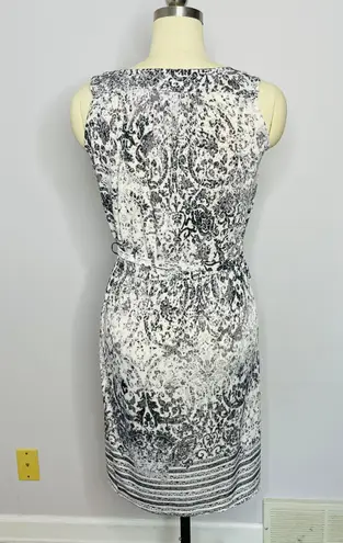 Studio West Apparel Fleur de Lis Faux Wrap Dress M