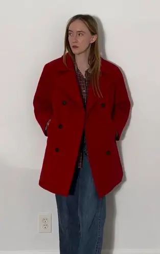 Preston & York  Red Wool Coat