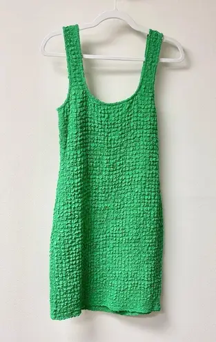 Rails Julie Sleeveless Scoop Neck Popcorn Mini Tank Dress Clover Women's Size M
