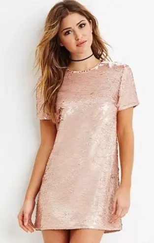 Forever 21 rose gold dress hotsell