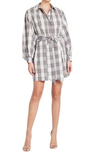 Baum und Pferdgarten LONG LANTERN SLEEVE AUBREE SHIRTDRESS WITH BELT SIZE M Blue