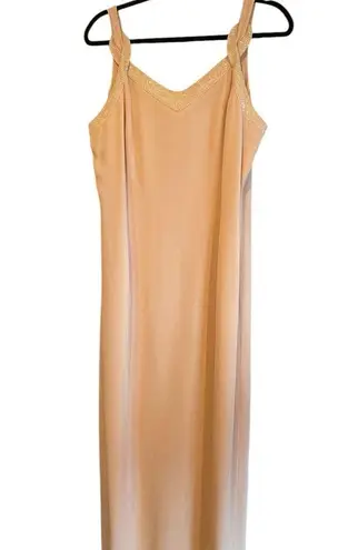 Daymor couture beaded blush pink special occasion maxi dress with blazer set Size L