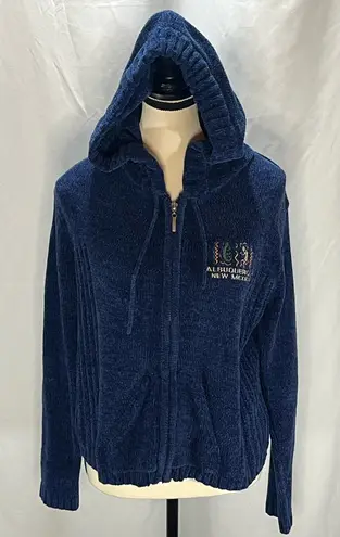 Basix Lifestyle Albuquerque NM Chenille Fuzzy Zip Women’s Hoodie Sweater Size M