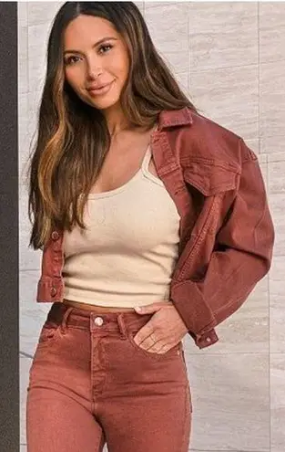 DL1961  X Marianna Hewitt Annie Crop Denim Jacket