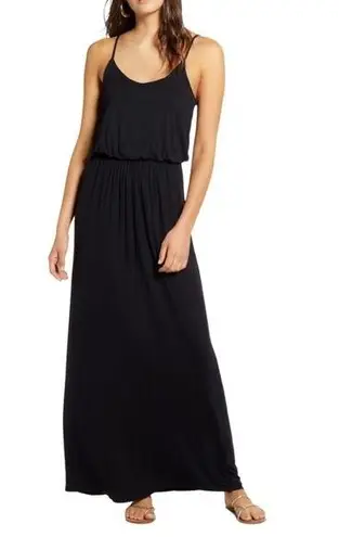 Socialite  Black Strappy Maxi Dress