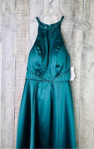 Crystal Doll Crystal Dolls Size 3 Hi-Lo Tea Length Cocktail Crochet Halter Neck Party…