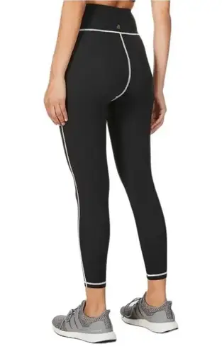 We Wore What NEW Women Size Medium Black Corset Leggings