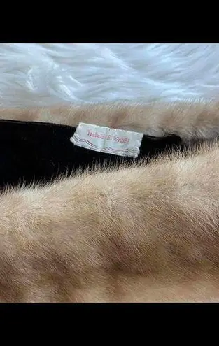 Vintage Handmade Fur Stole – Elegant Accessory Tan