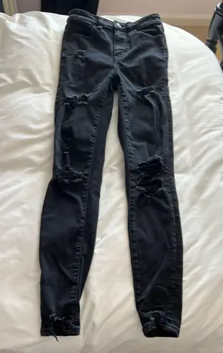 American Eagle Outfitters Ripped Black Jeans