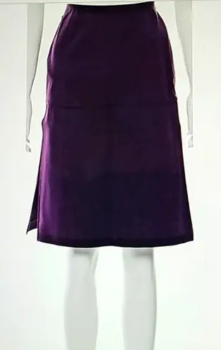 Moschino JEANS Eggplant Knee Length Slit Skit - US 8 - IT42