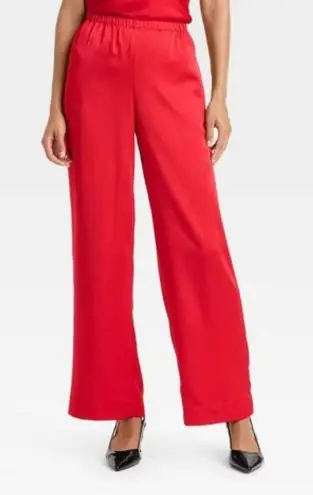 A New Day Red Satin Pants - Image 1