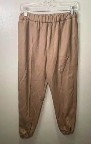 The Frankie Shop Women's Brown Pull On Wool Jogger Pants Office Work Size Small