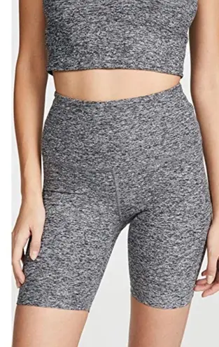 Spacedye High Waisted Biker Short in Black & White BEYOND YOGA XXS