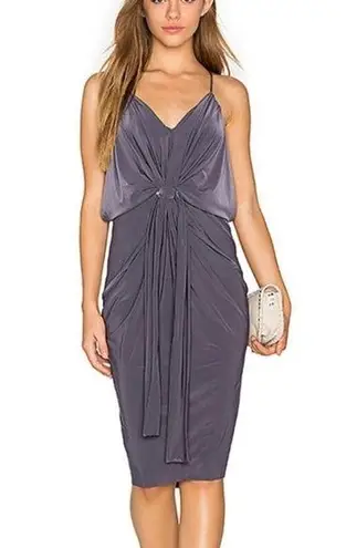 MISA Los Angeles Domino Tie Waist Dress Women Size M