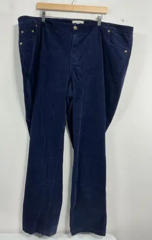 Woman Within Womans Courdory Pants 26 WT Navy