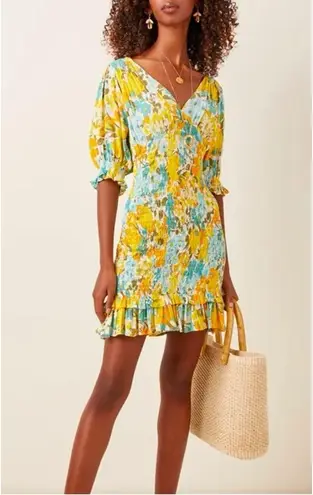 Faithfull the Brand Margherita Mini Dress in Annina Floral Size 8/Large