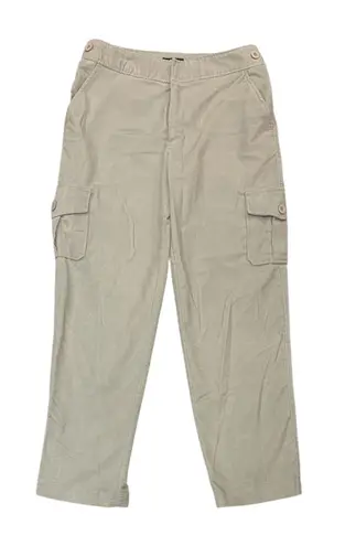 IDG Beige Khaki Cargo Pants Cropped Casual Outdoors Women's Size 8 Tan