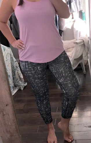 None Small black & white print Fitness gym leggings