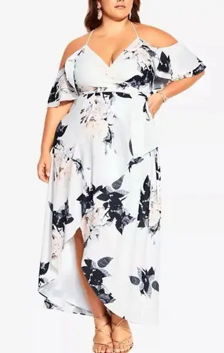 City Chic NWOT Trendy Plus Size Delicate Maxi Dress SZ-14