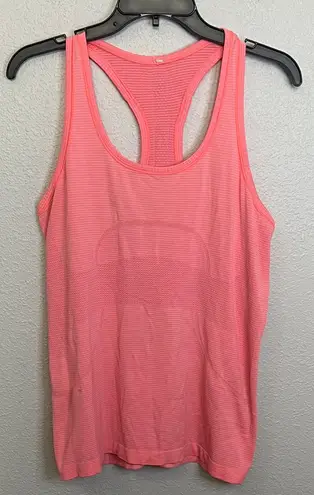 Lululemon  Swiftly Tech Tank Top Neon Orange/Pink Size 10