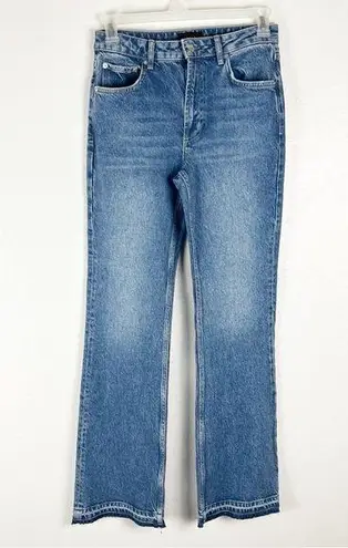 Rails The Sunset High Rise Five Pockets Deconstructed Hem Flare Jeans, Size 27