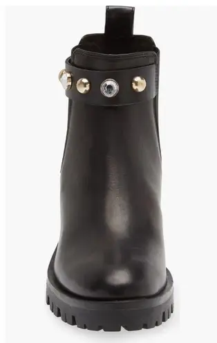 Karl Lagerfeld Paris Porshay Lug Sole Boots in Black, Size 6, New w/o Box