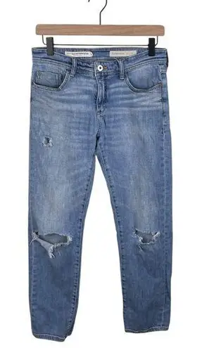 Pilcro and the Letterpress Slim Boyfriend Jeans Distressed Vintage Wash Size 26