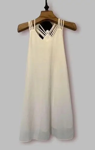 Marcelle silk and polyester cream colored dress White